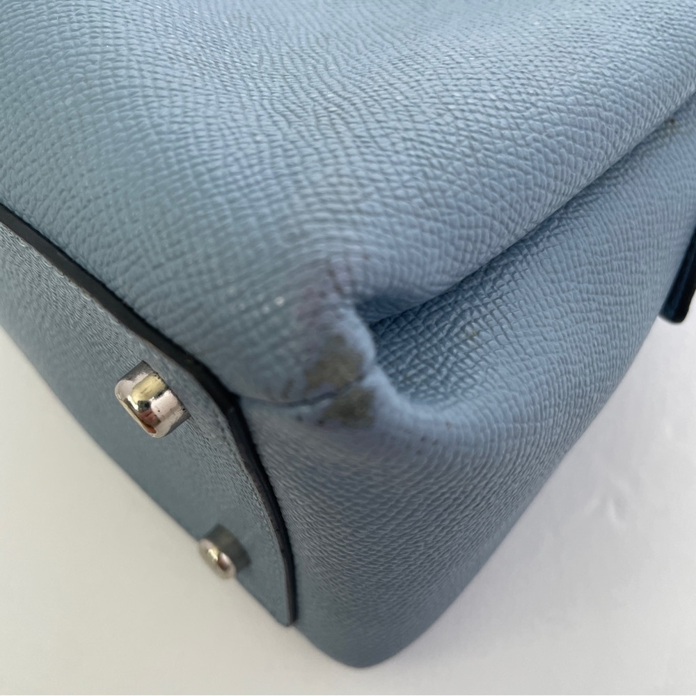 Coach Crossgrain Leather Mini Lillie Carryall Bag +matching Medium Id Zip Wallet - Picture 10 of 16